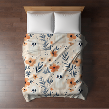 Load image into Gallery viewer, Blanket - Halloween - Floral Ghost - PREORDER 7/29-8/1
