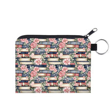 Load image into Gallery viewer, Mini Pouch - Books All Over Navy Floral
