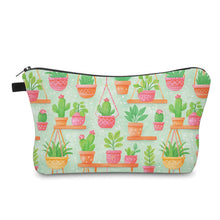 Load image into Gallery viewer, Pouch - Plant Cactus on Mint
