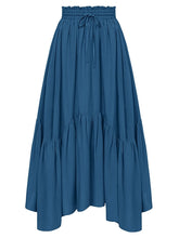 Load image into Gallery viewer, Smocked Waist Band Ruched Layered Skirt
