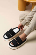 Load image into Gallery viewer, Open Toe Fluff Platform Slippers
