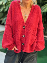 Load image into Gallery viewer, Pocketed V-Neck Button Up Cardigan
