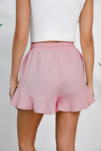Load image into Gallery viewer, Full Size Drawstring Ruffle Hem Shorts

