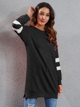 Load image into Gallery viewer, Full Size Striped Round Neck Long Sleeve T-Shirt
