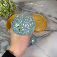 Load image into Gallery viewer, Squishy Toy - Viral Dumpling, Blue Glitter + Water Beads
