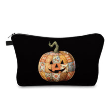 Load image into Gallery viewer, Pouch - Halloween - Quilted Pumpkin
