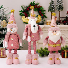 Load image into Gallery viewer, Telescopic Standing Christmas Decor - Pink &amp; Gold - PREORDER 10/3-10/6
