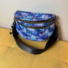 Load image into Gallery viewer, Roni - Nylon Crossbody - Blue Purple Snowflake -
