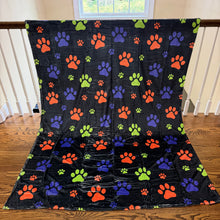 Load image into Gallery viewer, Blanket Halloween #30 - Paw Print - PREORDER ends 7/25
