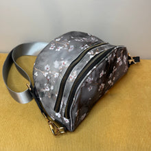 Load image into Gallery viewer, The Roni Nylon Crossbody - Grey Cherry Blossom
