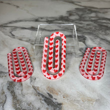 Load image into Gallery viewer, Jumbo Paperclip - Doodle Hearts
