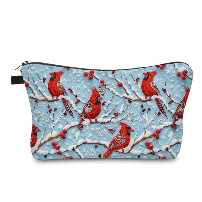 Pouch - Christmas Blue Cardinal - PREORDER ENDS 10/20