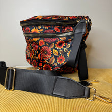 Load image into Gallery viewer, Roni - Nylon Crossbody - Moody Crimson Floral
