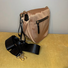 Load image into Gallery viewer, The Roni Nylon Crossbody - Peach + Black -
