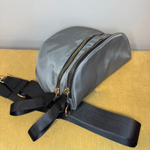 Load image into Gallery viewer, The Roni Nylon Crossbody - Grey + Black -
