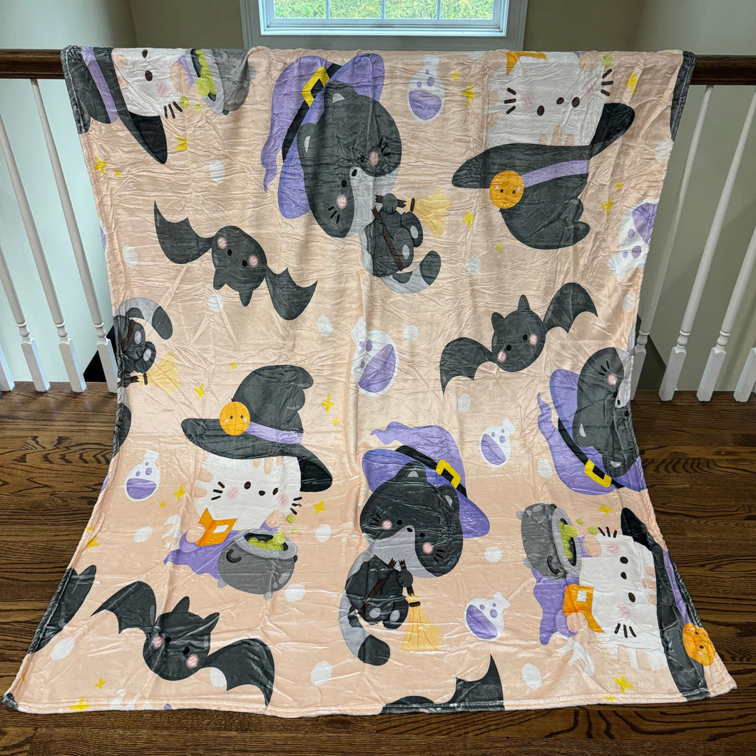 Blanket - Halloween - Cat Witch - PREORDER 7/29-8/1