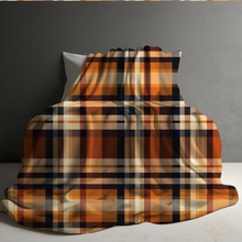 Load image into Gallery viewer, Blanket - Halloween - Plaid #3 - PREORDER 7/29-8/1
