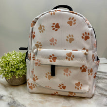 Load image into Gallery viewer, Mini Backpack - Dog Paw Tan
