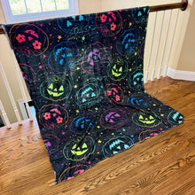 Load image into Gallery viewer, Blanket Halloween #36 - Rainbow Pumpkin - PREORDER ends 7/25
