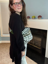 Load image into Gallery viewer, Roni - Checkered - Nylon Crossbody - Dark Green -
