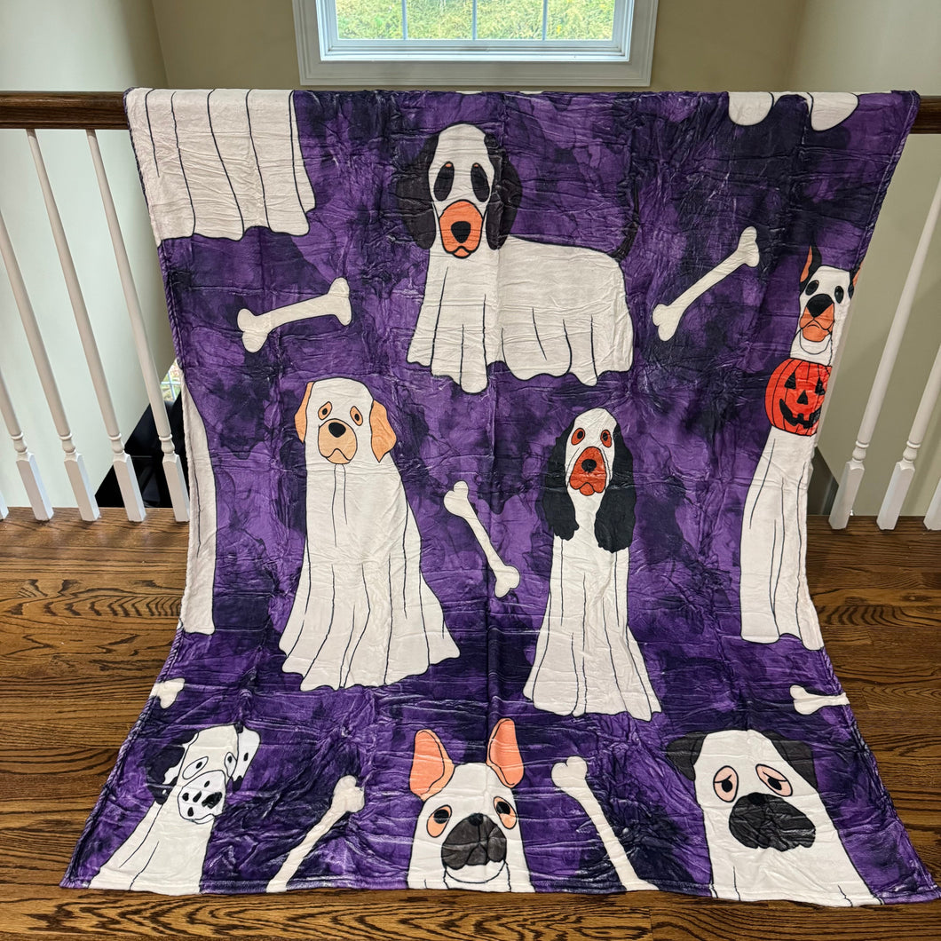 Blanket - Halloween - Ghost Dogs - PREORDER 7/29-8/1