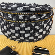 Load image into Gallery viewer, The Roni Nylon Crossbody - Checkered Denim - PREORDER ends 12/2
