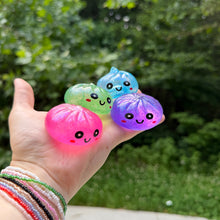 Load image into Gallery viewer, Squishy Toy - Mini Dumpling, Slow Gel Glitter
