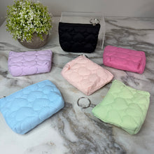 Load image into Gallery viewer, Mini Pouch - Stitched Hearts, Light Pink
