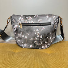 Load image into Gallery viewer, The Roni Nylon Crossbody - Grey Cherry Blossom
