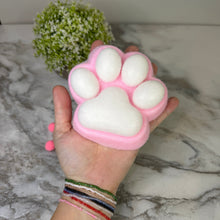 Load image into Gallery viewer, Squishy Toy - Giant Paw Taba - Pink White
