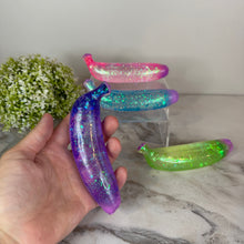 Load image into Gallery viewer, Squishy Toy - Glitter Banana - PREORDER
