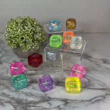 Load image into Gallery viewer, Squishy Toy - Rounded Glitter Cube
