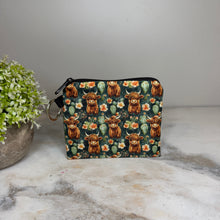 Load image into Gallery viewer, Mini Pouch - Highland Cow Cactus
