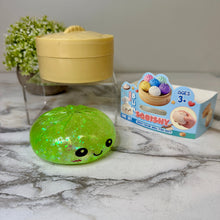 Load image into Gallery viewer, Squishy Toy - Viral Dumpling, Slow Rise Glitter - Green
