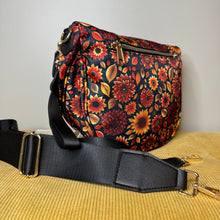 Load image into Gallery viewer, Roni - Nylon Crossbody - Moody Crimson Floral
