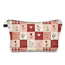 Load image into Gallery viewer, Pouch - Floral Quilt Heart
