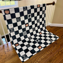 Load image into Gallery viewer, Blanket Halloween #5 - Checkered Halloween - PREORDER ends 7/25
