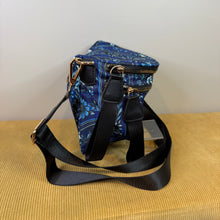 Load image into Gallery viewer, The Roni Nylon Crossbody - Blue Stripe Floral
