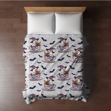Load image into Gallery viewer, Blanket - Halloween - Reading Book Ghost Teacup - PREORDER 7/29-8/1
