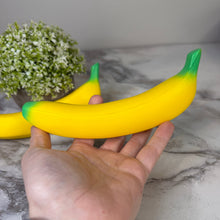 Load image into Gallery viewer, Stress Squishy Toy - Banana + Green - PREORDER
