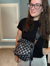 Load image into Gallery viewer, Roni - Nylon Crossbody - Black + Grey
