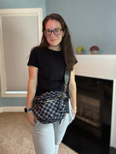 Load image into Gallery viewer, Roni - Nylon Crossbody - Black + Grey

