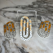 Load image into Gallery viewer, Jumbo Paperclip - Floral Polka Dot
