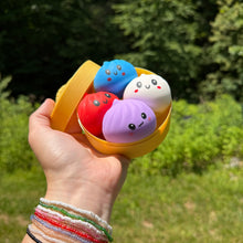 Load image into Gallery viewer, Squishy Toy - Mini Dumpling, Solids - 4 PACK!
