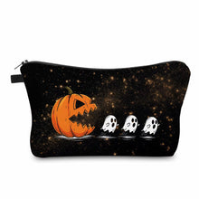 Load image into Gallery viewer, Pouch - Halloween Fall - Pumpkin Chasing Ghost
