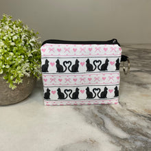 Load image into Gallery viewer, Mini Pouch - Cats Heart Bow
