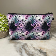 Load image into Gallery viewer, Pouch - Spider Web Floral Purple Pink Teal
