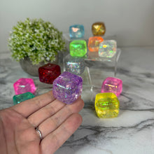 Load image into Gallery viewer, Squishy Toy - Rounded Glitter Cube
