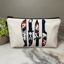Load image into Gallery viewer, Pouch - Halloween - Scary Movie Knives
