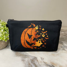 Load image into Gallery viewer, Pouch - Halloween - Half Pumpkin Leaves
